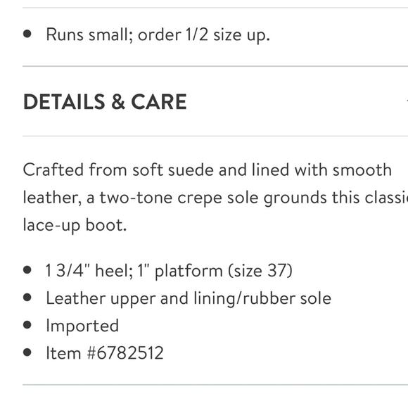 NWT rag and bone Sloane suede lace up boot with platform - Picture 13 of 13